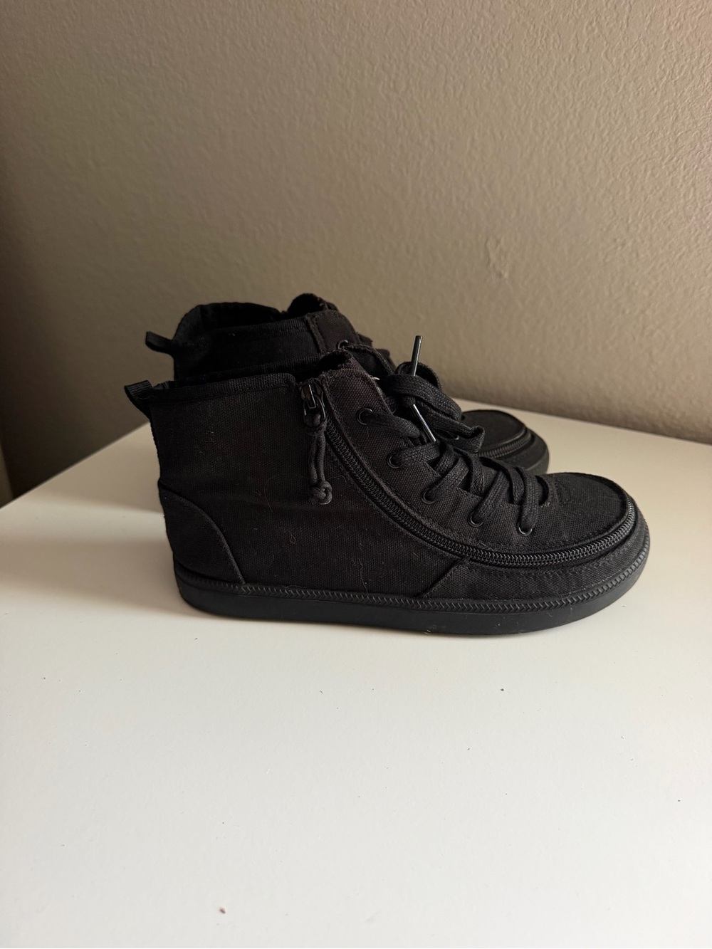 Target Kids Black High-Top Canvas Sneakers